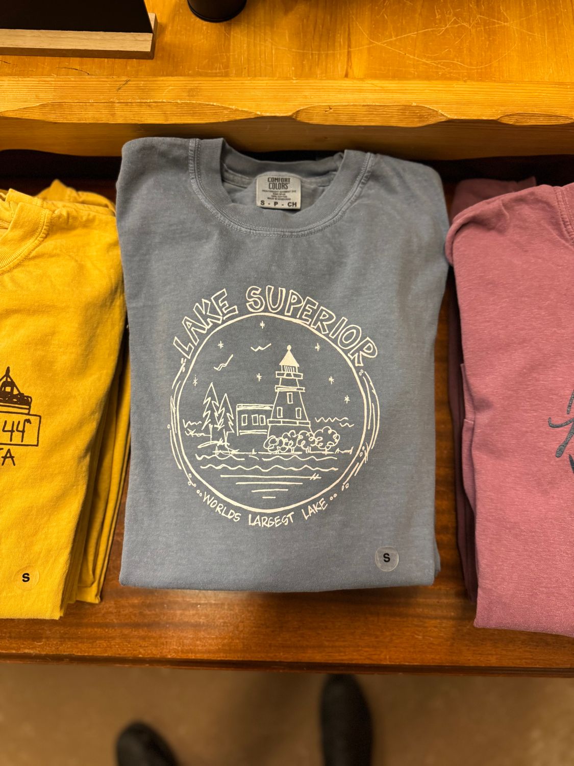 Lake Superior Lighthouse Circle Long Sleeve, Size: S