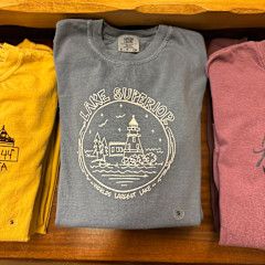 Lake Superior Lighthouse Circle Long Sleeve