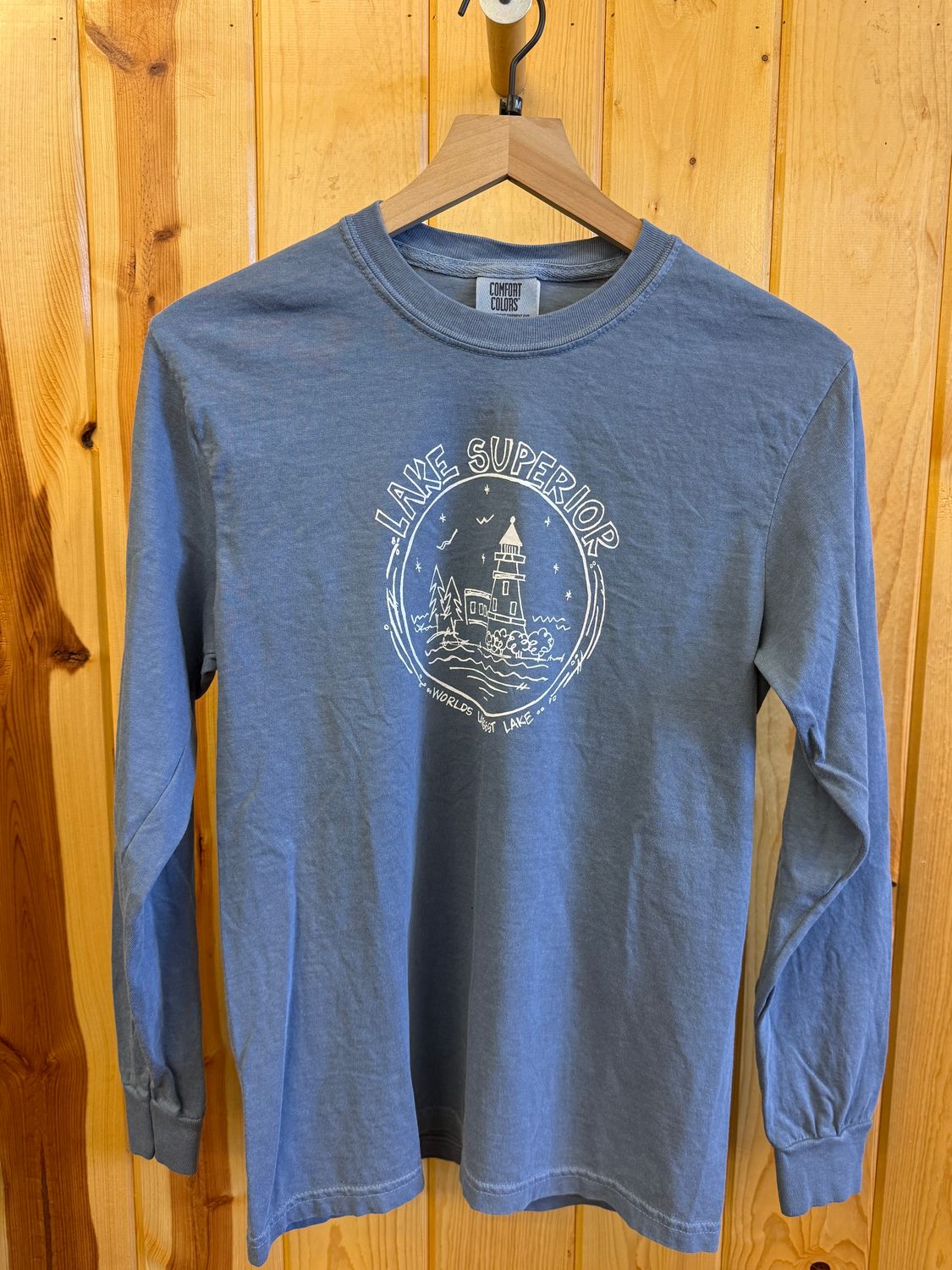 Lake Superior Lighthouse Circle Long Sleeve, Size: S