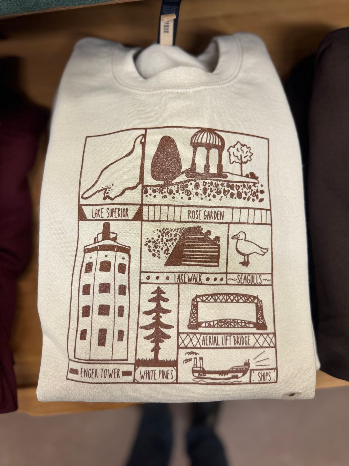 Duluth Icons Grid Crewneck, Size: S