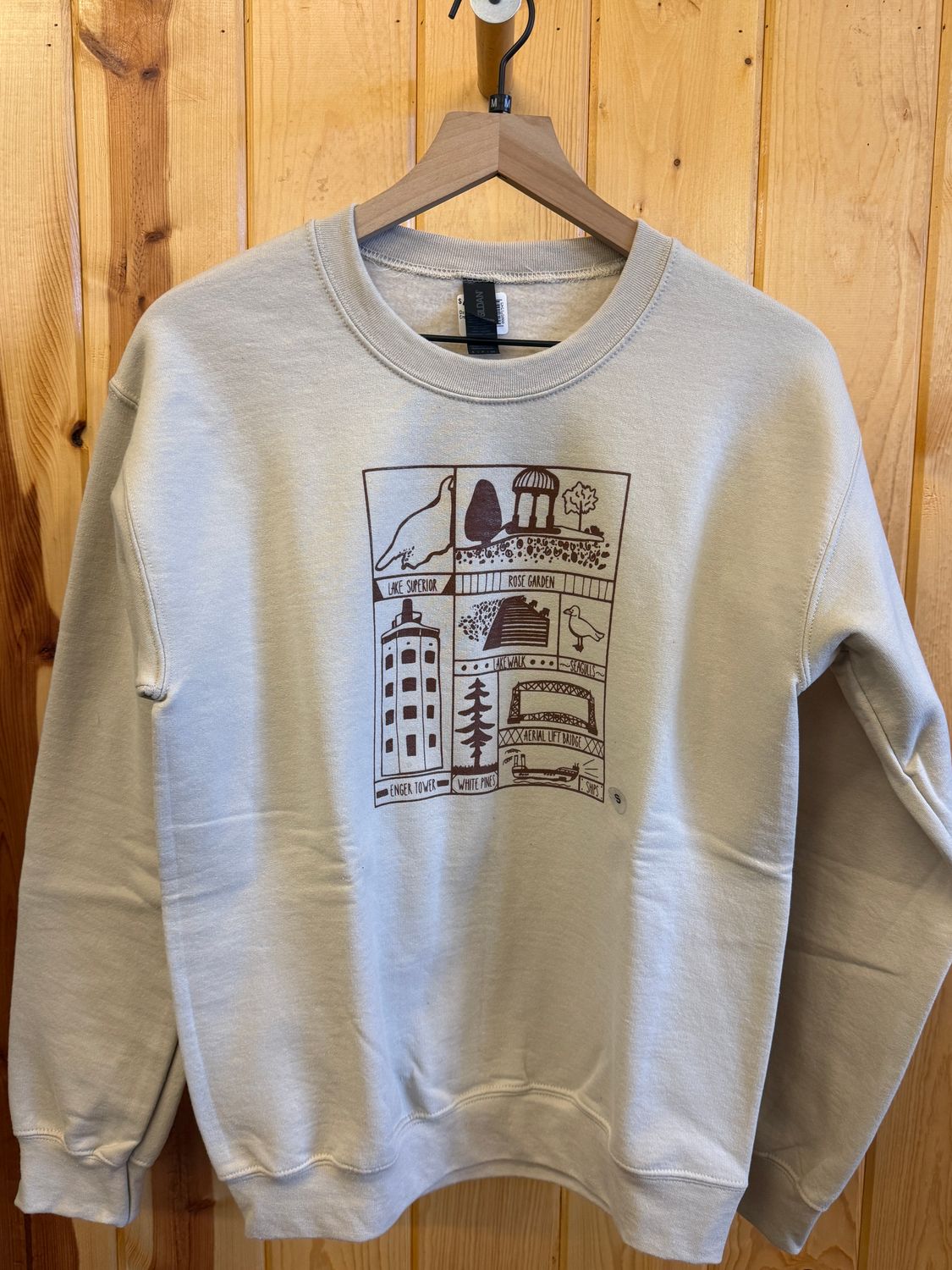 Duluth Icons Grid Crewneck, Size: S