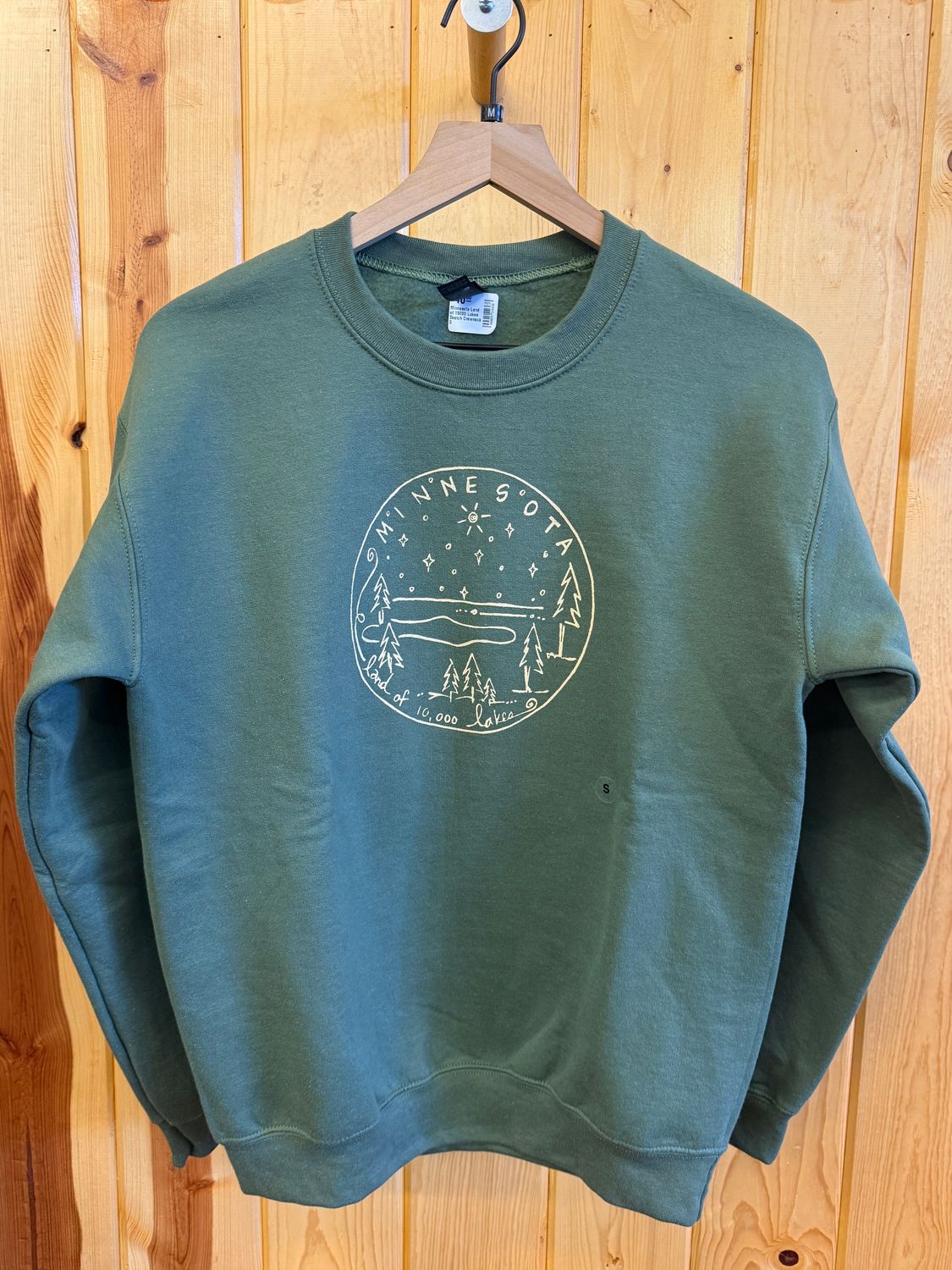 Minnesota Land of 10000 Lakes Sketch Crewneck, Size: S