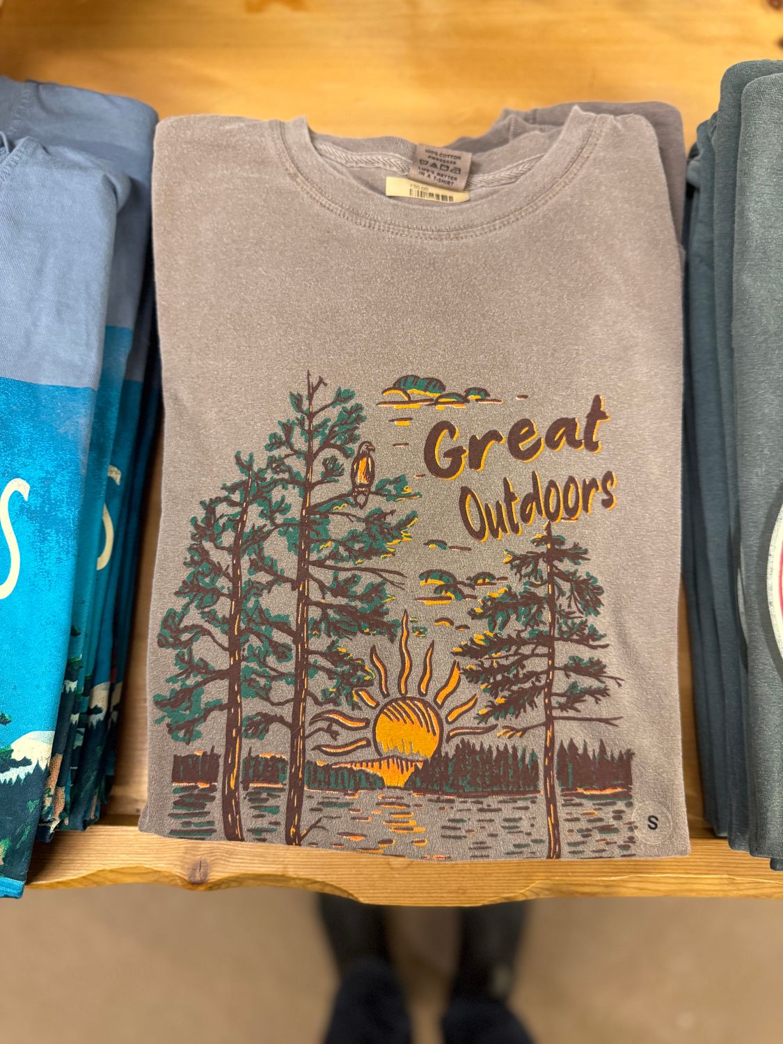 Great Outdoors Sunset Pine Tee, Size: S