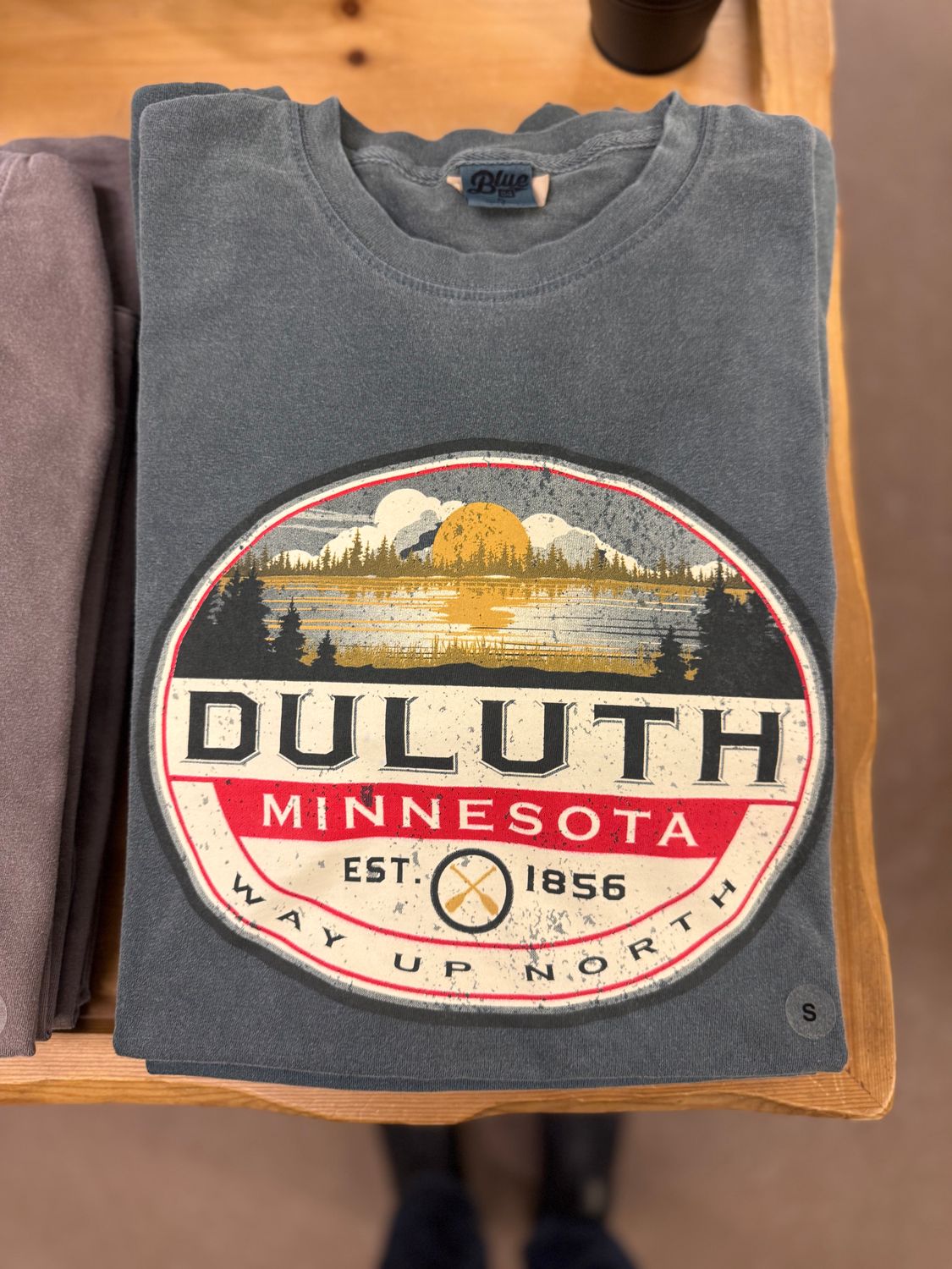 Duluth Minnesota Est 1856 Way Up North Circle Tee, Size: S
