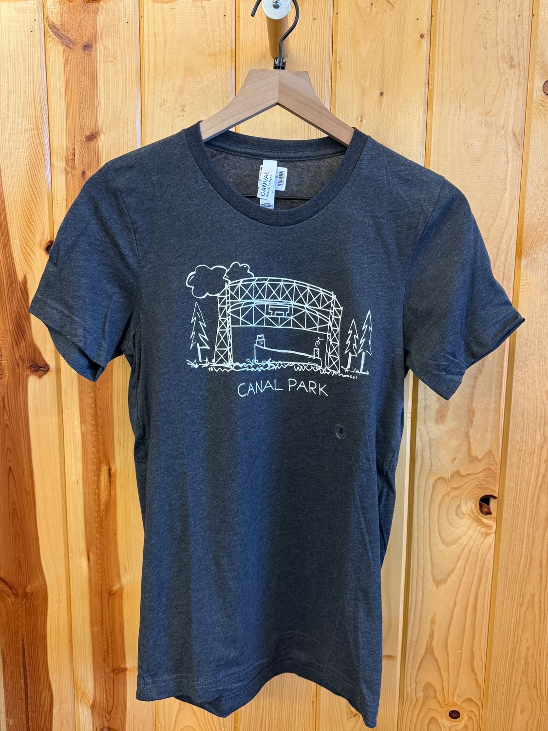 Canal Park Aerial Lift Bridge Tee Charcoal, Size: S