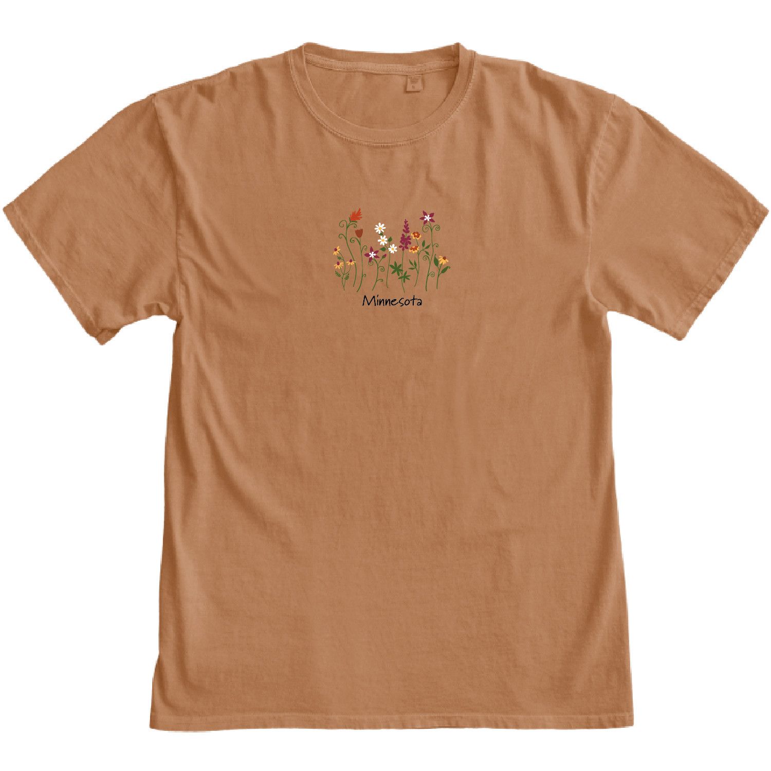 Minnesota Wildflower Embroidered Tee