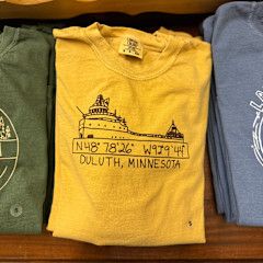 Duluth Coordinates Ore Boat Long Sleeve