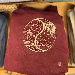 Lake Superior Lighthouse Yin Yang Crew Neck