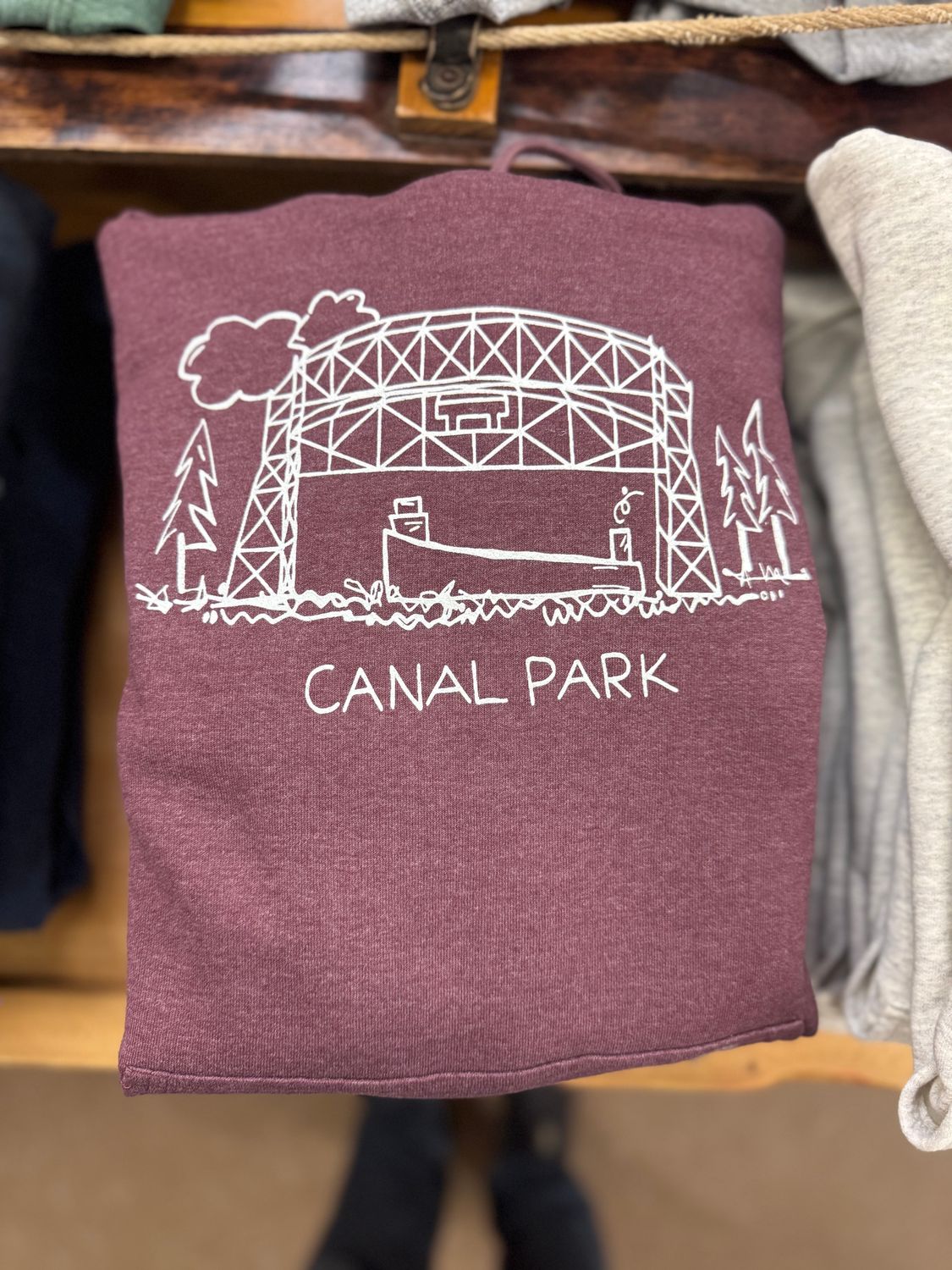 Canal Park Aerial Lift Bridge Hoodie, Size: S