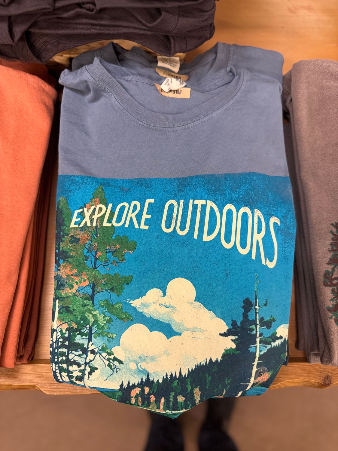 Explore Outdoors Forest Sky Tee, Size: S