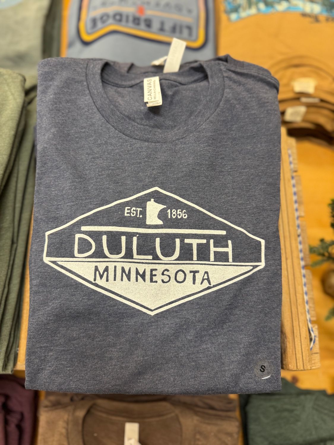 Duluth Minnesota Est 1856 Diamond Tee Navy, Size: S