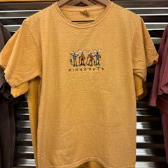 Minnesota Cartoon Moose Embroidered Tee