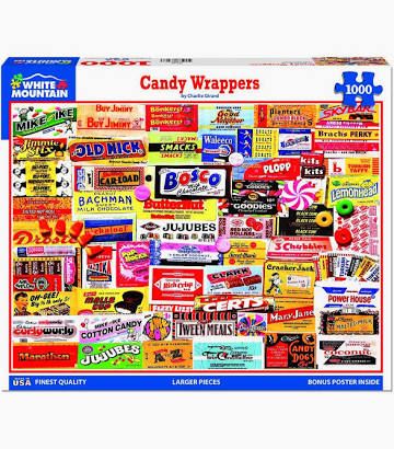 Candy Wrappers - 1000 Piece Jigsaw Puzzle | White Mountain Puzzles