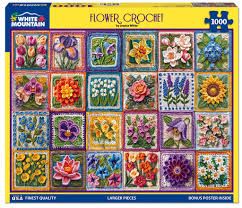 Flower Crochet - 1000 Piece Jigsaw Puzzle | White Mountain Puzzles