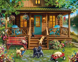 Porch Puppies | White Mountain Puzzles