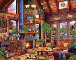 Wilderness Cabin | White Mountain Puzzles