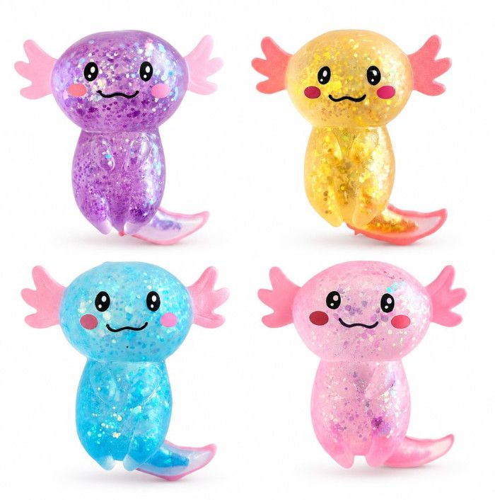 Glitter Stretch Axolotl