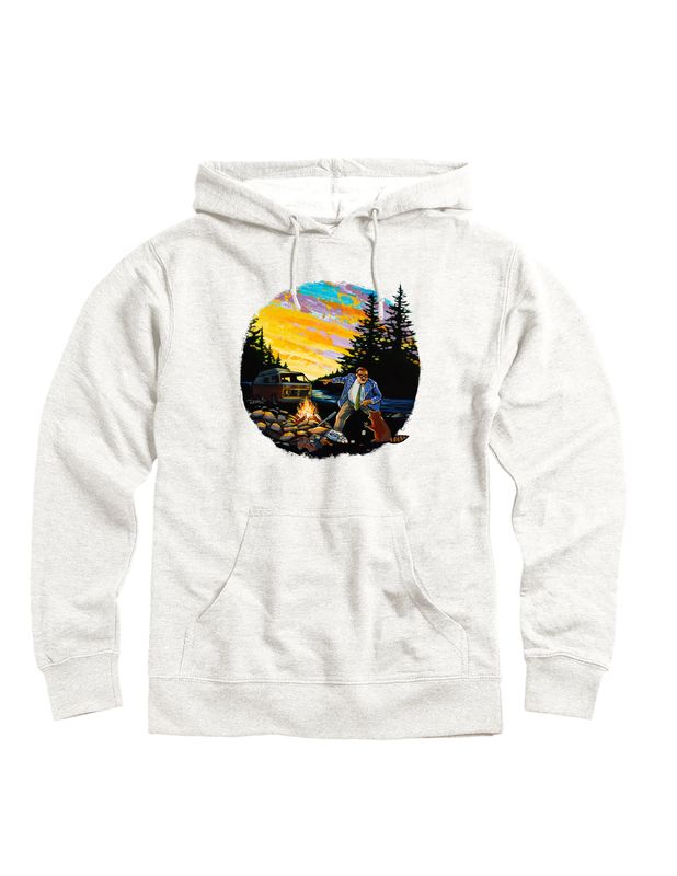 "Camp Down By The River" Oatmeal French Terry Hoodie
