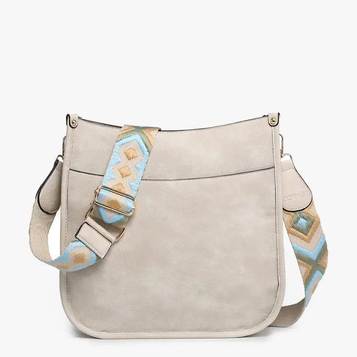 M1977 Chloe Crossbody with Guitar Strap - OFF WHITE