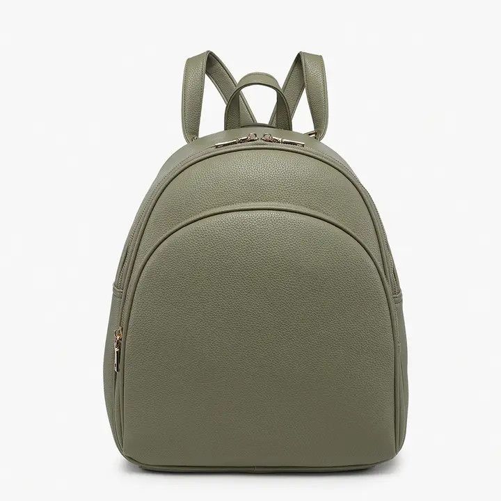 BP2605 Simone Round Backpack w/ Front Pocket - GREEN