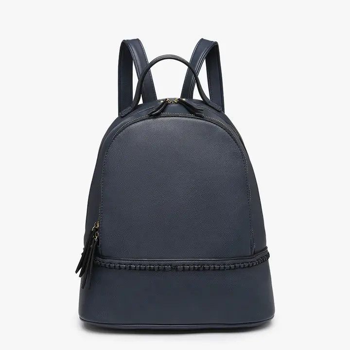BP1985 Marty 2 Compartment Backpack w/ Stitch Detail - NAVY