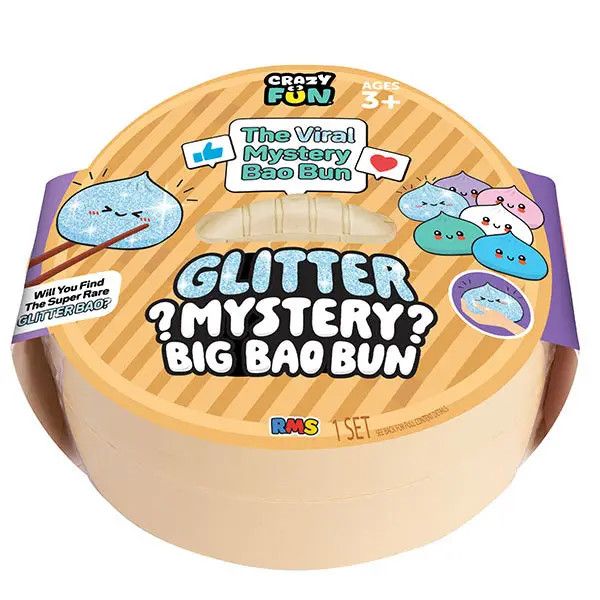 Crazy Fun Official Big Mystery 7" Bao Bun – Rare Glitter