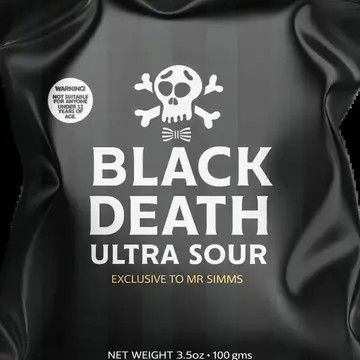 Mr. Simms Sweet Shoppe: Mr. Simms Black Death Ultra Sour
