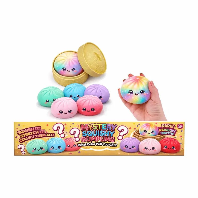 4" Mystery Squishy Dumpling - Assorted Colors