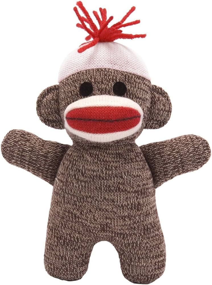 SOCK MONKEY BABY - BROWN
