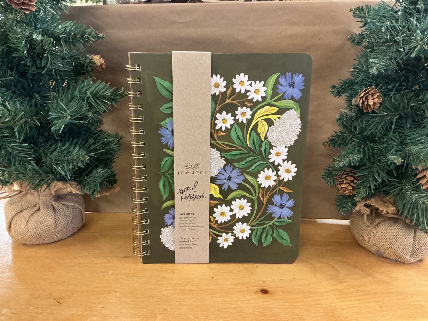 1 Canoe 2 Spiral Notebook - Ivern Flowers