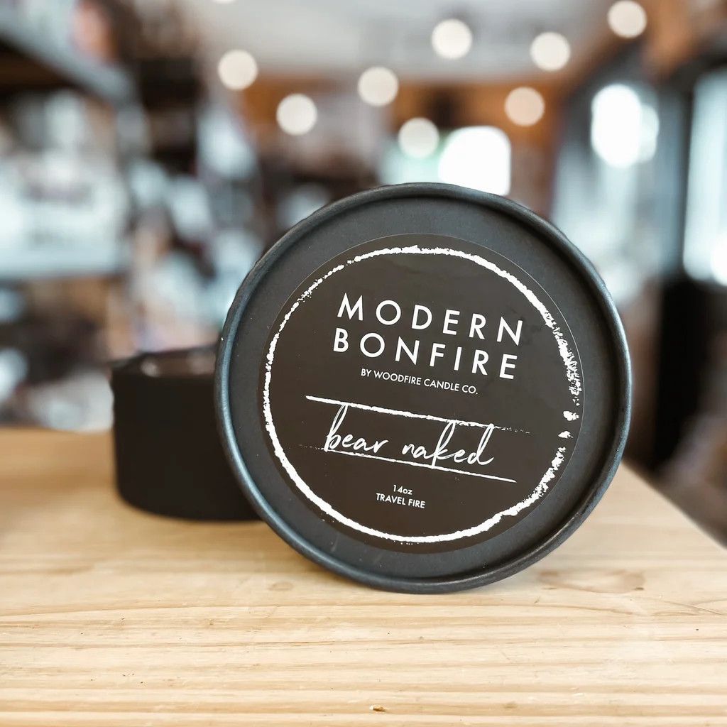Woodfire Candle, Modern Bonfire Bear Naked