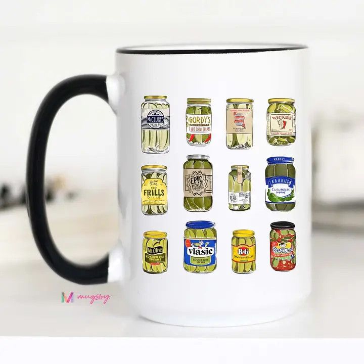 Pickle Jars Coffee Mug, Pickle Trend