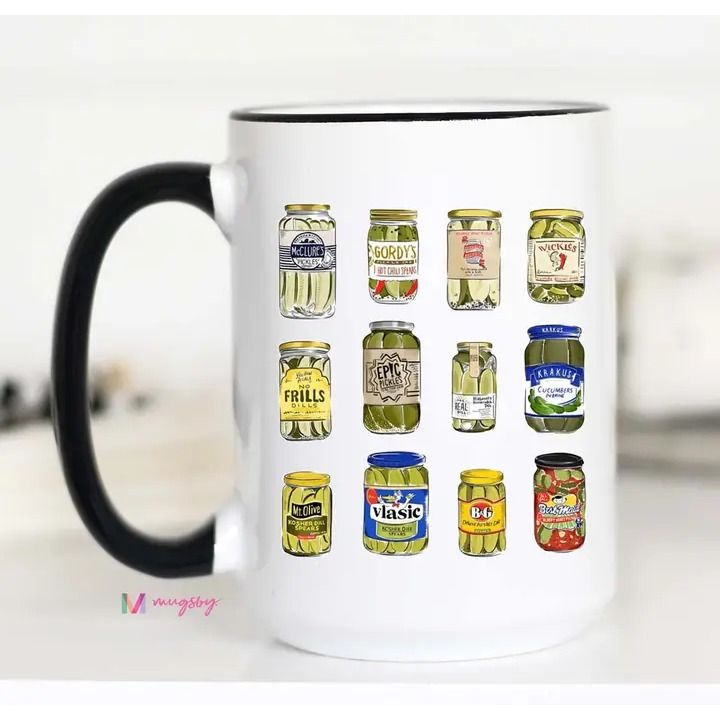 Pickle Jars Coffee Mug, Pickle Trend