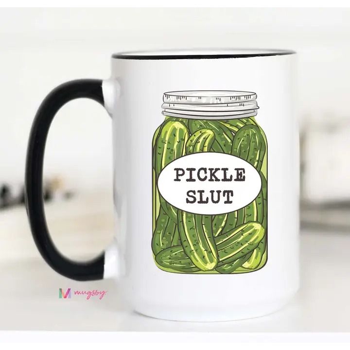 Pickle Slut Coffee Mug, Pickle Trend