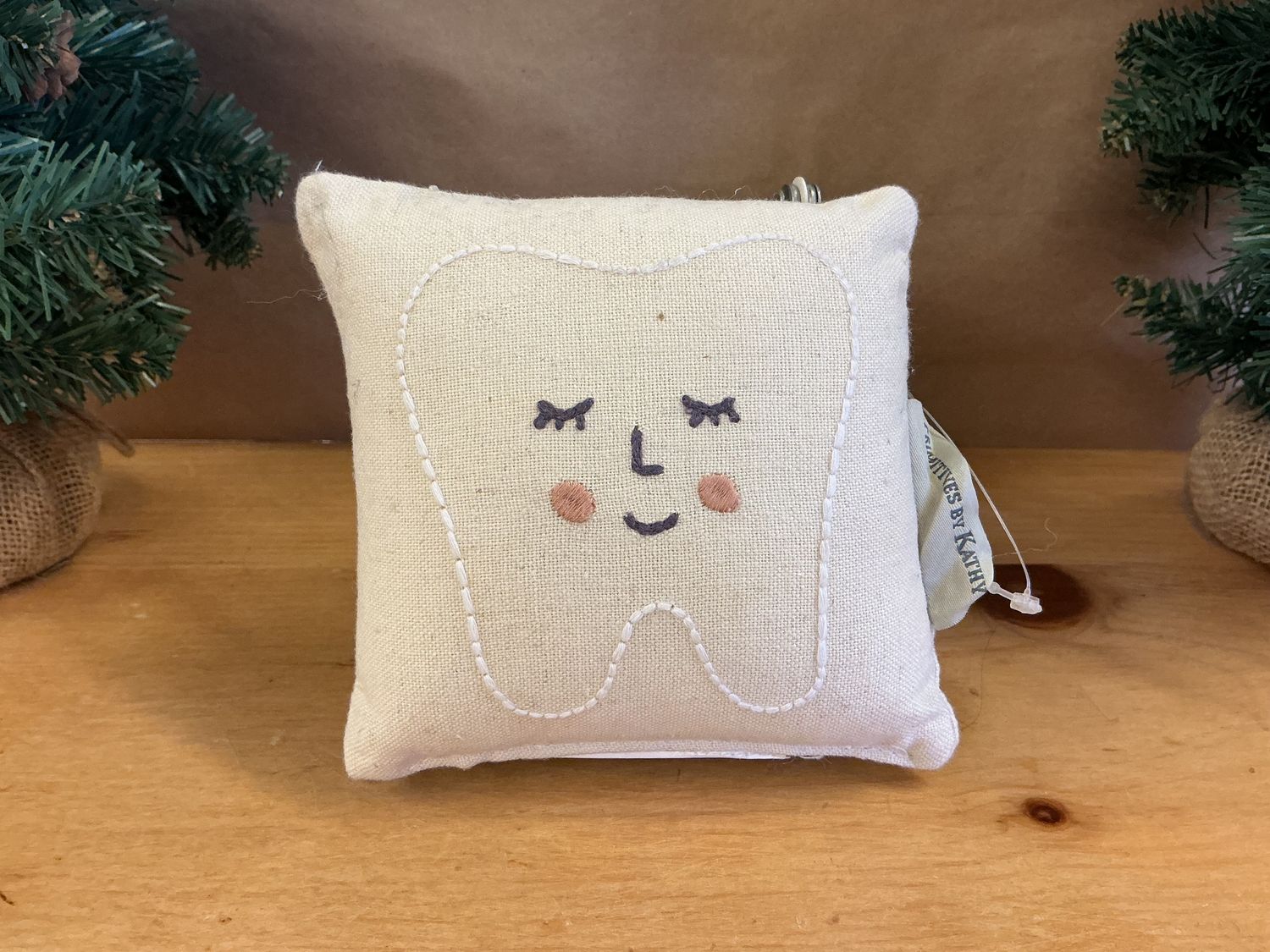 Embroidered Tooth - ToothFairy Pillow
