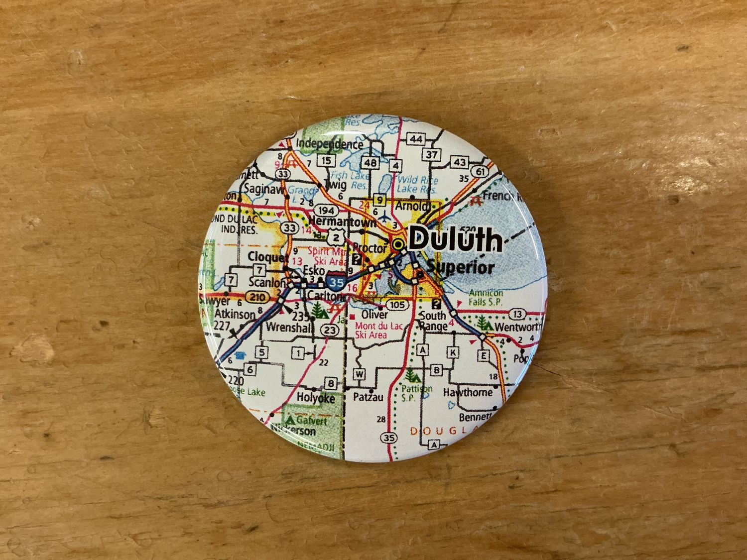 Magnet 2.25" - VINTGMAP MAP DULUTH