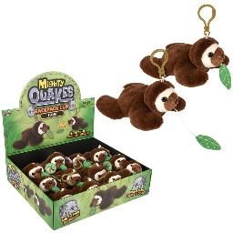 3.5" MIGHTY QUAKES SLOTH BACKPACK CLIP