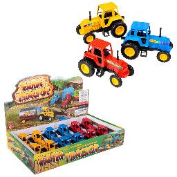 3.75" DIE CAST PULL BACK FARM TRACTORS