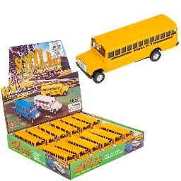 5" DIECAST PULL BACK SCHOOL BUS
