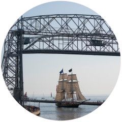 Jar Opener, Boat Under Bridge | Andrea's Silicone Trivets