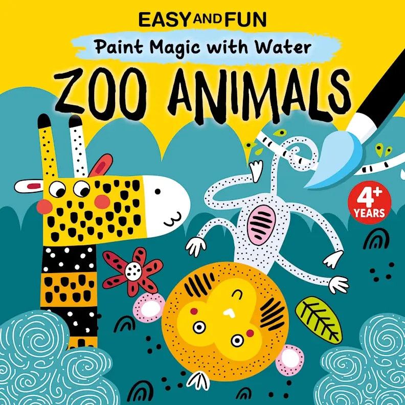 Easy and Fun Paint Magic with Water: Zoo Animals | Fox Chapel Publishing