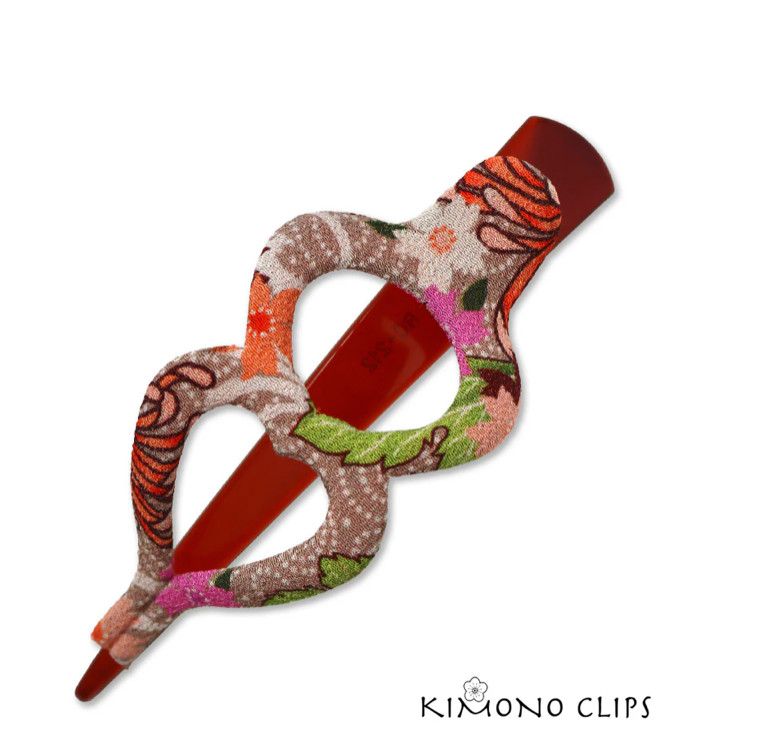 Lg Double Heart Clip | Kimono Clips (Annie Lotts Studio)