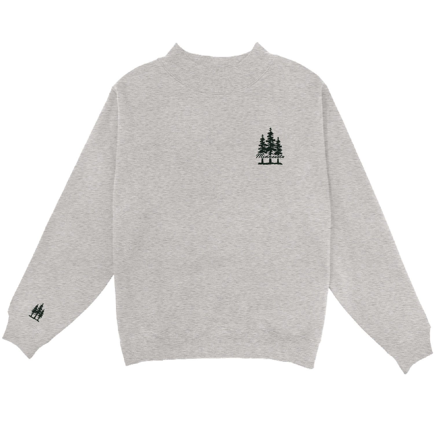 Minnesota Vittany Pines Embroidered Mock Neck - Heat