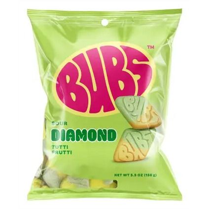 Bubs Sour Diamond Tutti Frutti 5.5oz Bag