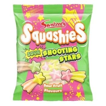 Limited Import Squashies UK, Sour Shooting Stars, 100g