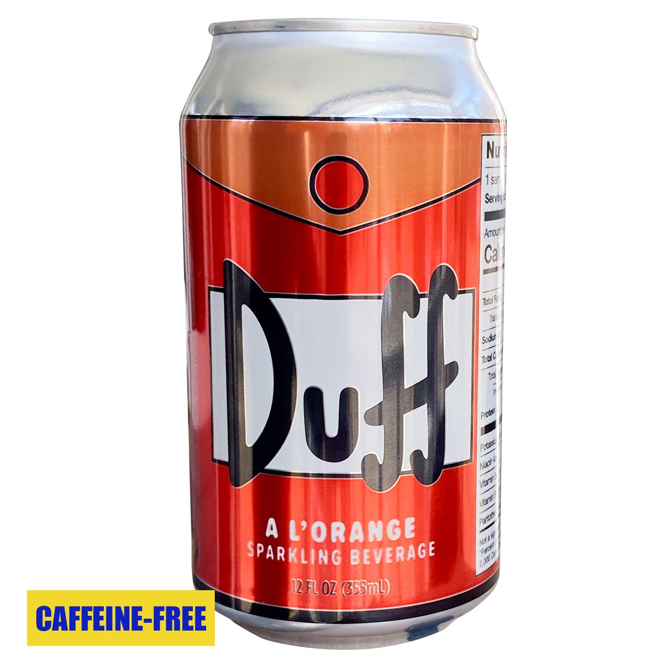 Duff Sparkling Orange Soda, Boston America