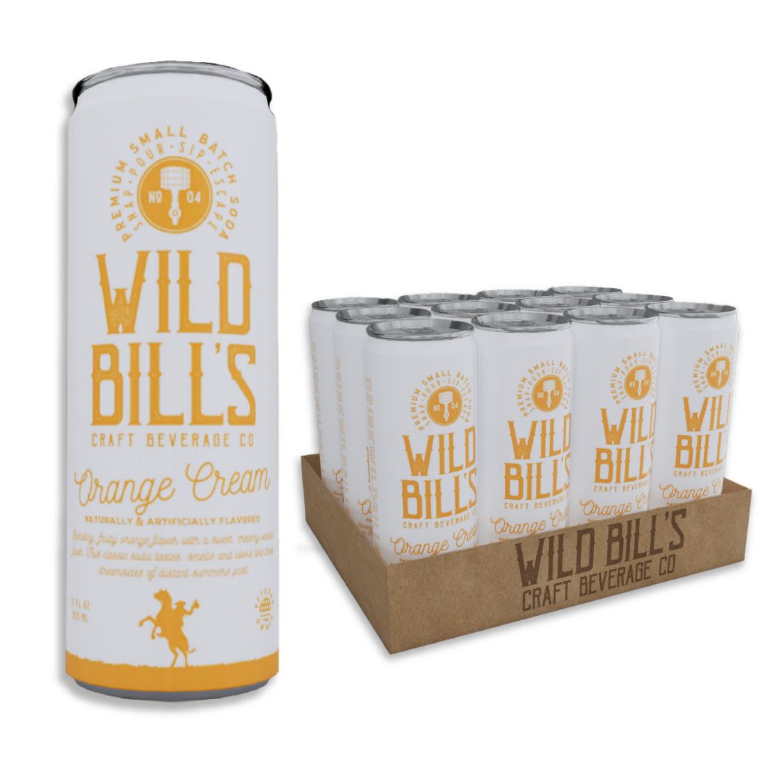 Wild Bill's Orange Cream, 12oz Cans