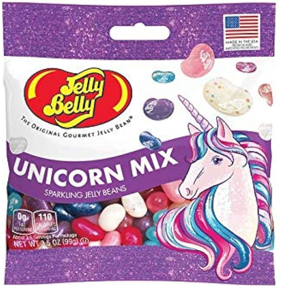 Jelly Belly Unicorn Mix Jelly Beans Candy Peg Bags