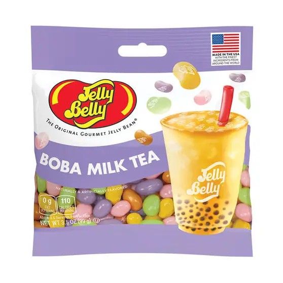 Jelly Belly Boba Milk Tea Candy Peg Bag