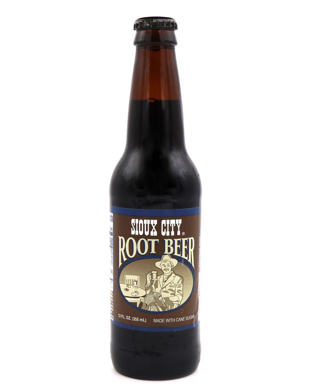 Sioux City Root Beer Soda, 12oz Glass Bottle